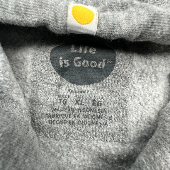 Life is Good Keep Reel Fishing Full Zip Hoodie Sweatshirt Jacket Mens XL Graphic - Picture 2 of 10
